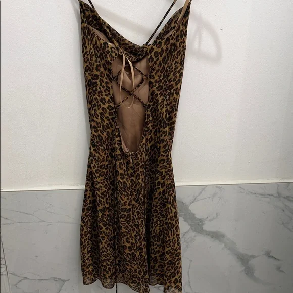 STAUD Leopard Print Slip Dress - Picture 5 of 6